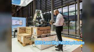 UR15 パレタイジングコボット効率的な 15kg 真空リフティング